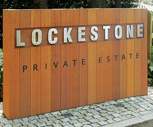 Hardwood timber Panel Sign - outdoor sign for public spaces and wayfinding