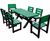 Birchcliffe Garden Table and Chairs - recycled plastic outdoor dining set 6