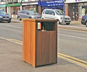 LBS 112 / 220 Square Lockable Litter Bin