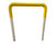 Forecourt Barriers - steel hoop barriers for forecourt traffic control 1