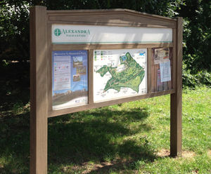 Hardwood timber noticeboards