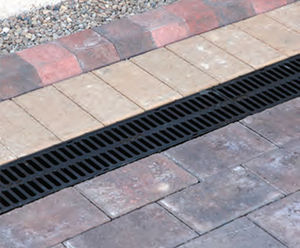 Wavin Osma Domestic Rain Channel - plastic surface water drain for homes