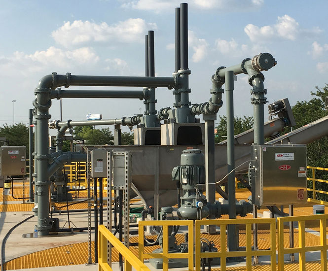 Pista Invorsor - stainless steel grit removal system for wastewater plants