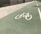 Adding a decorative cycling path to the heart of Barking in London - on this page