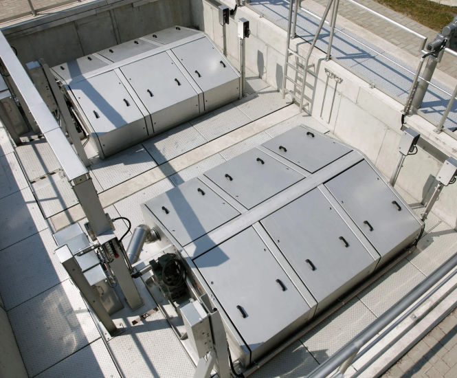 HUBER Disc Filter RoDisc® - stainless steel filter for wastewater solids