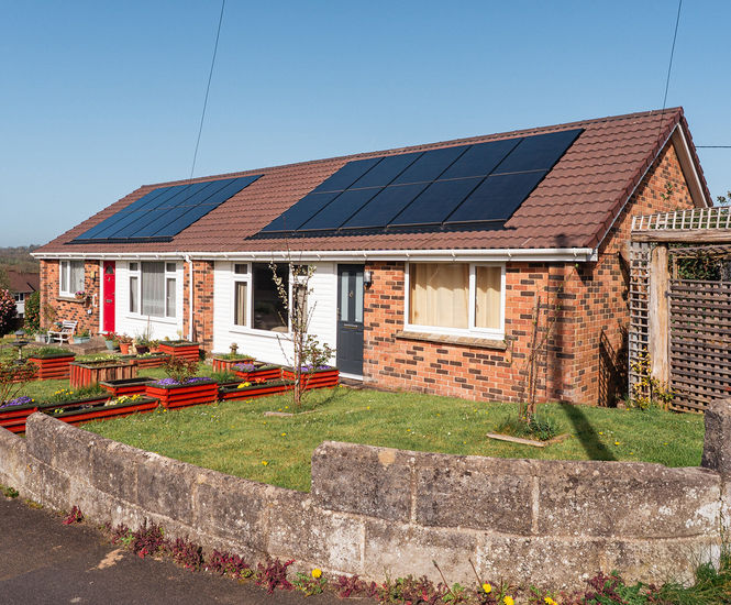 A decarbonisation retrofit project in Devon used Marley SolarTile®