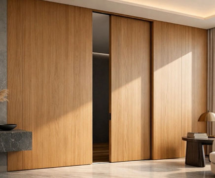FlushSlide Pro Softclose - aluminium sliding door kit for interiors