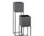 Oakley Planter Stand - metal indoor plant holder for 300mm cube pots 13