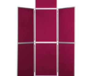 Folding Display Boards - portable fabric panels for exhibitions and events