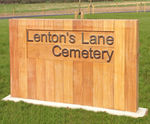 Hardwood timber civic signs - wayfinding sign for outdoor public spaces