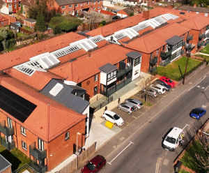 Social housing roof glazing replacement, Woodhouse Court