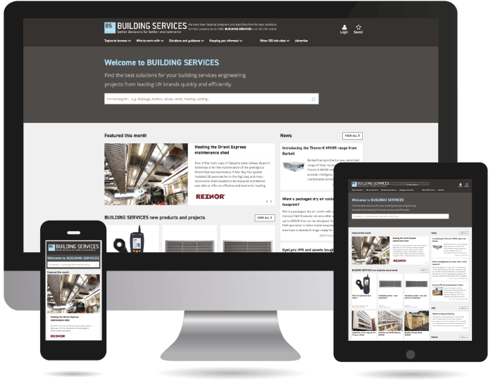 Image of website on phone tablet and computer