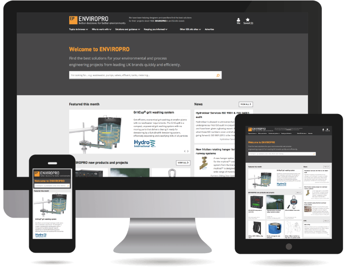 Image of website on phone tablet and computer