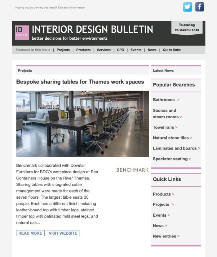 Sample of newsletter